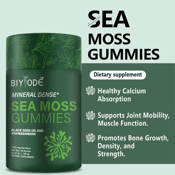 Bundle of Pure Himalayan shilajit & sea Moss Gummies – 3000 mg shilajit, sea Moss 1600mg ksm 66 ashwagandha, no Added Sugar, lab Tested, 75%+ fulvic Acid, 92+ Minerals, All One Supplement(1 Package) - 图片 5